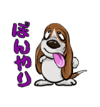 オノマトペ バセットハウンド(犬) 44（個別スタンプ：27）