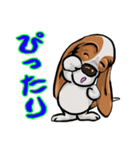 オノマトペ バセットハウンド(犬) 44（個別スタンプ：33）