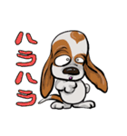 オノマトペ バセットハウンド(犬) 44（個別スタンプ：40）