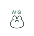 軟弱うさぎ（個別スタンプ：2）