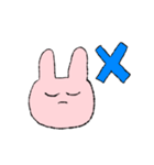 なにかとあやういうさぎさん（個別スタンプ：6）