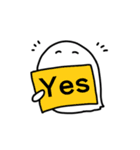 けだま（一言お返事）（個別スタンプ：3）
