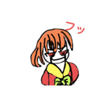 ちょっとうえからめせんのお人形さん（個別スタンプ：3）