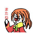 ちょっとうえからめせんのお人形さん（個別スタンプ：4）