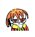 ちょっとうえからめせんのお人形さん（個別スタンプ：5）