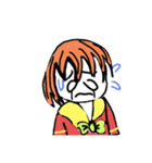 ちょっとうえからめせんのお人形さん（個別スタンプ：7）