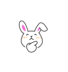 てれやなうさぎ（個別スタンプ：5）