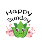 幸せなアロエベラ（個別スタンプ：33）