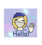 マスク美人（個別スタンプ：11）