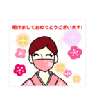 マスク美人（個別スタンプ：24）