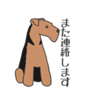 犬種いろいろリアルなタッチの敬語スタンプ（個別スタンプ：3）