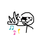 棒人(stick man)（個別スタンプ：21）
