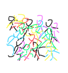 棒人(stick man)（個別スタンプ：22）