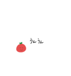 シンプルなトマトのスタンプ（個別スタンプ：3）
