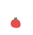 シンプルなトマトのスタンプ（個別スタンプ：8）
