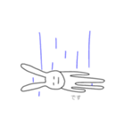 5秒で書いた先輩に使えるうさぎ（個別スタンプ：2）