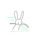 5秒で書いた先輩に使えるうさぎ（個別スタンプ：12）