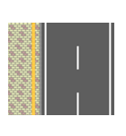 道路02（二車線・歩道付）（個別スタンプ：1）