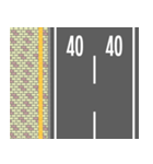 道路02（二車線・歩道付）（個別スタンプ：7）