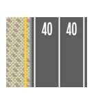 道路02（二車線・歩道付）（個別スタンプ：8）