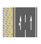 道路02（二車線・歩道付）（個別スタンプ：10）