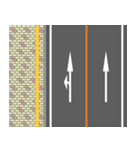 道路02（二車線・歩道付）（個別スタンプ：12）