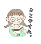 女の子と色々（個別スタンプ：1）