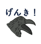 カラスの母さん鳥◎デカ文字（個別スタンプ：9）