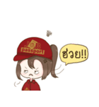 日系工場で頑張っているジョブビーちゃん（個別スタンプ：12）