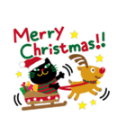 黒猫さんのChristmas【冬の挨拶など】（個別スタンプ：1）