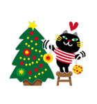 黒猫さんのChristmas【冬の挨拶など】（個別スタンプ：40）