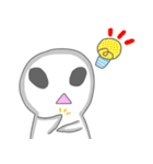 地球に迷い込んだ宇宙人とネコ（個別スタンプ：2）