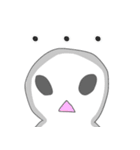 地球に迷い込んだ宇宙人とネコ（個別スタンプ：9）