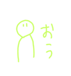 絵心無い人が描くやる気の無いスタンプ改②（個別スタンプ：3）