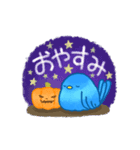 動く！青い鳥の楽しいハロウィン（個別スタンプ：6）