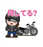 アメリカンバイク女子♡毎日使えるスタンプ（個別スタンプ：28）