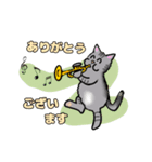 ねこ達のJAZZバンド（個別スタンプ：13）