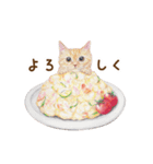 ほっこり猫と食べ物5（個別スタンプ：28）