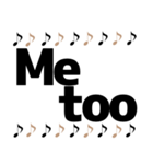 音符日常＆敬語デカ文字大人女子簡単挨拶（個別スタンプ：24）