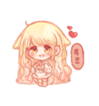 Theイラストのケモ耳な女の子（個別スタンプ：13）
