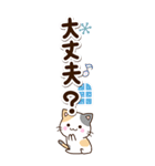 【LONGスタンプ】おちゃめなネコたち【冬】（個別スタンプ：17）