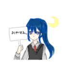 制服がーる。（個別スタンプ：4）