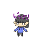小学生スタンプ（おかっぱ女子①）（個別スタンプ：18）