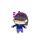 小学生スタンプ（おかっぱ女子①）（個別スタンプ：25）