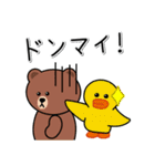 文字が大きい！BROWN ＆ FRIENDSのスタンプ！（個別スタンプ：40）