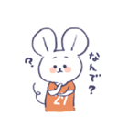 背番号ねずみ #27 オレンジ（個別スタンプ：24）