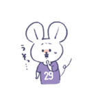 背番号ねずみ #29 紫（個別スタンプ：20）