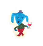 あおいいぬくんデイズ（個別スタンプ：24）