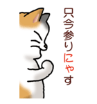 猫敬語パート1（個別スタンプ：16）