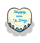 韓国風♡センイルケーキで誕生日祝い（個別スタンプ：9）